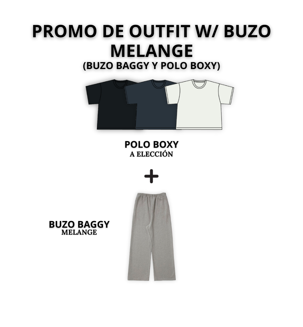 Promoción de Outfit w/ Buzo Melange