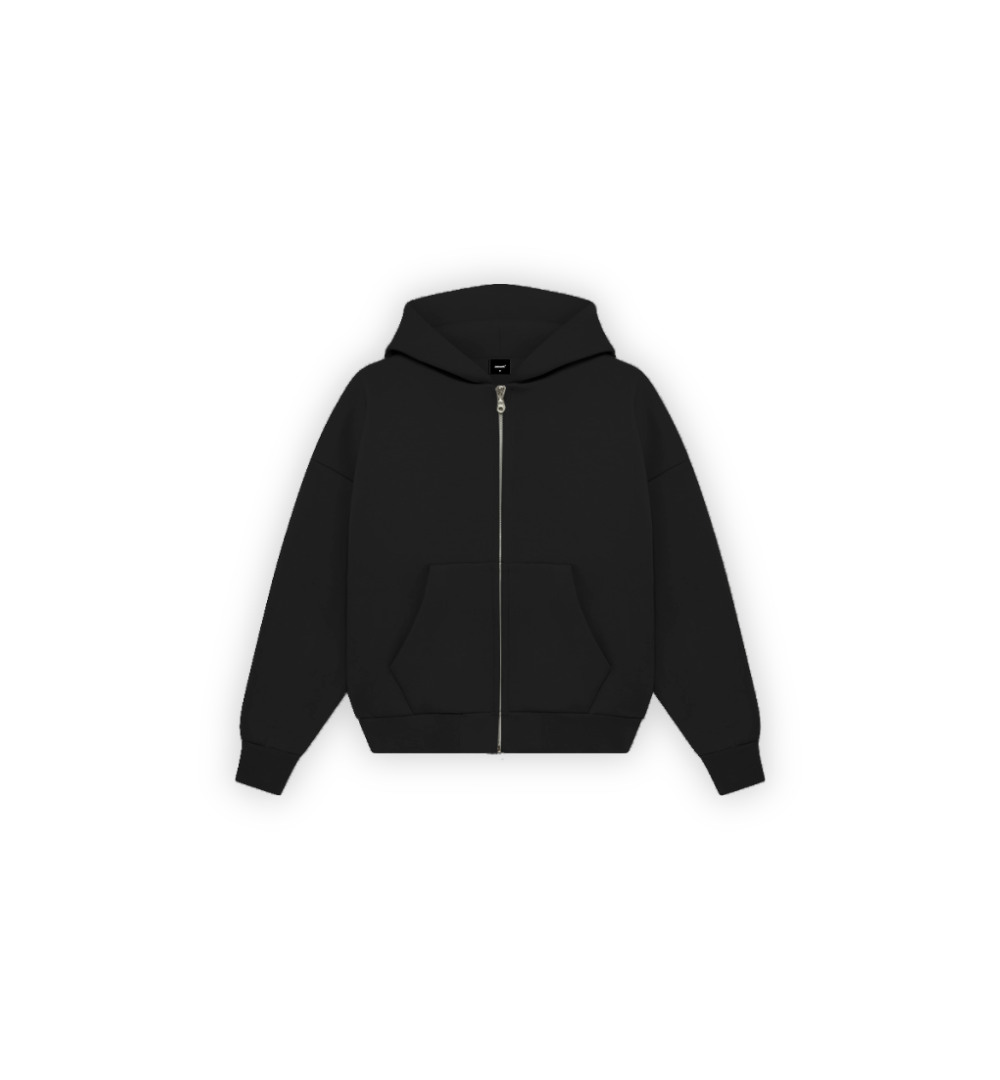 Black Zip Hoodie